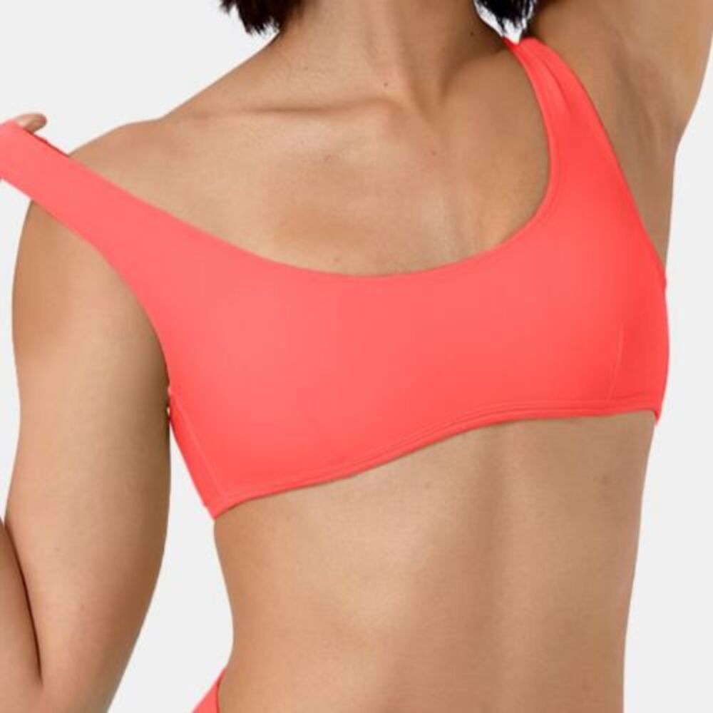 Halara Swim Bright Coral Lightly Padded Sporty Bikini Top Size XS
